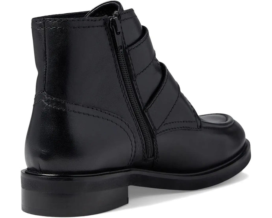 Seychelles Doing It Right Bootie in Black Leather – flat lay