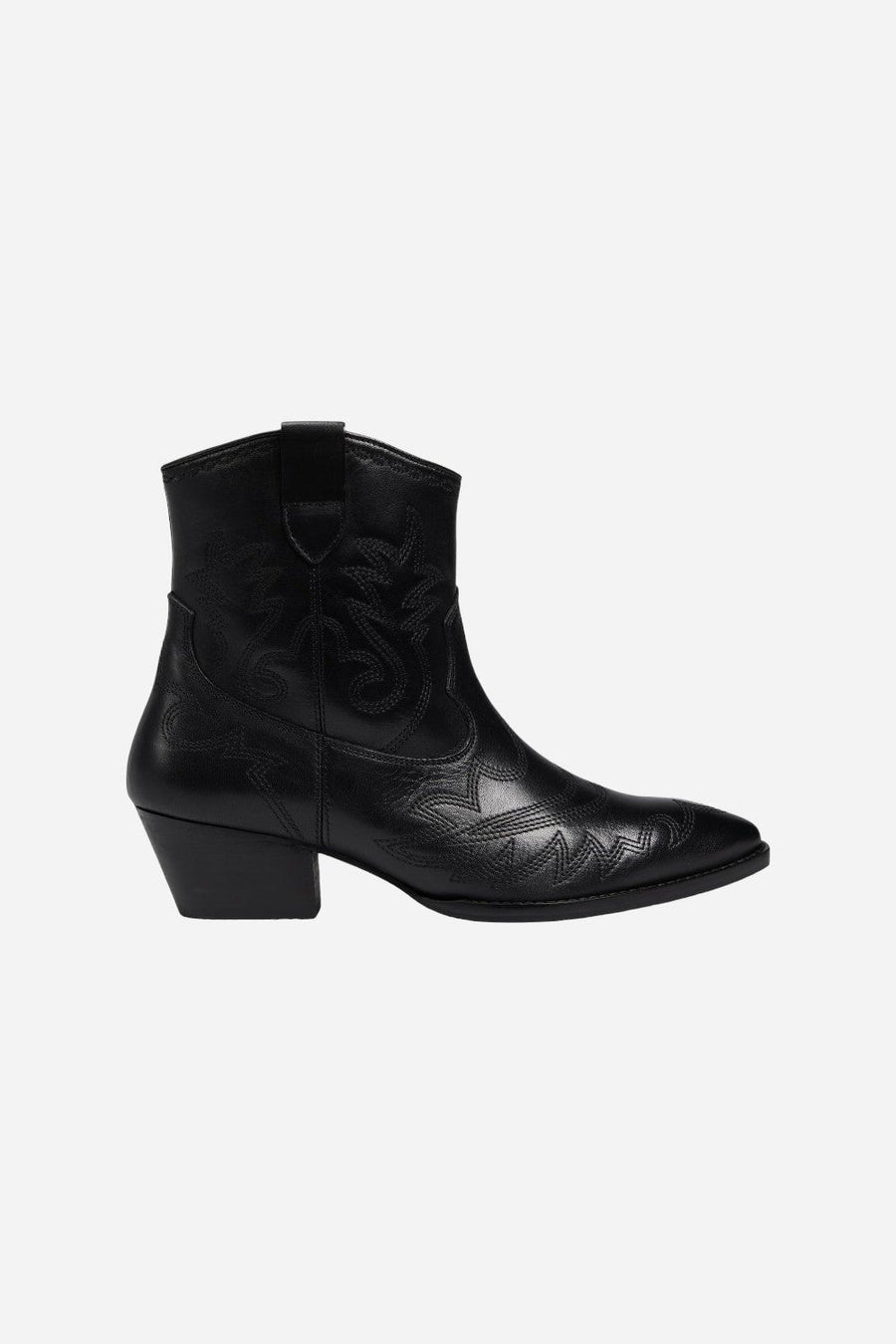 Seychelles Eagle Rock in Black Leather – front view