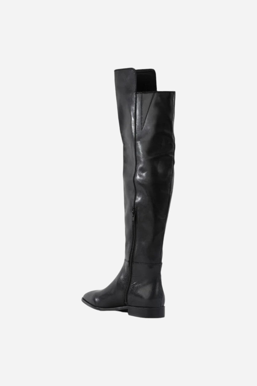 Seychelles Gentle Touch Tall Boot in Black – side view