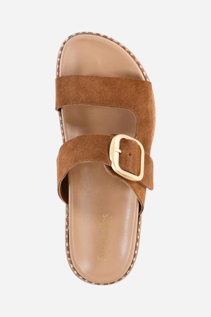Seychelles Getaway Sandal in Dark Tan – detail