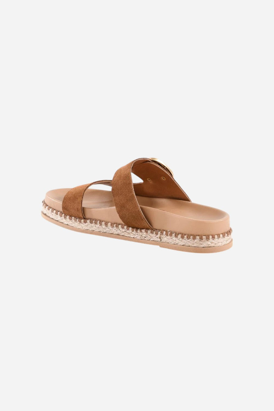 Seychelles Getaway Sandal in Dark Tan – side view
