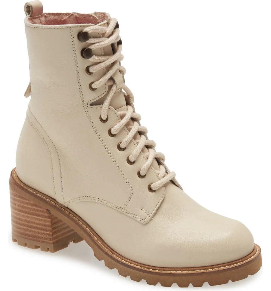 Seychelles Irresistible Boot in Off White – back view