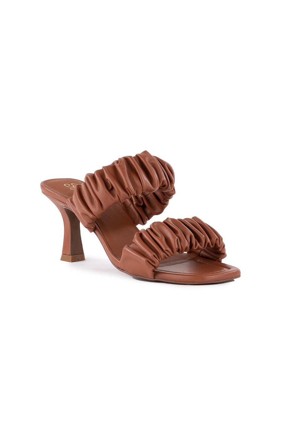 Seychelles Leeward Heels In Cognac Leather – back view