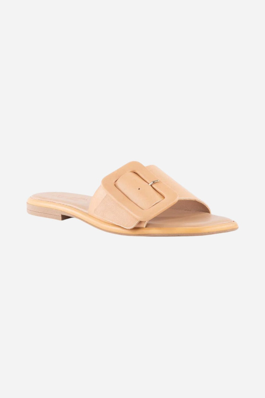 Seychelles Manhattan Leather Sandal in Beige – back view
