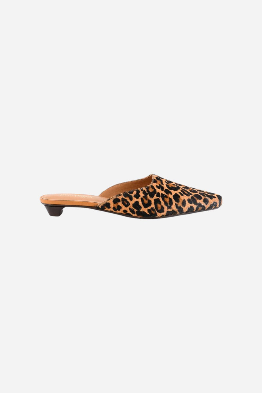 Seychelles Mocktail Mule in Leopard – front view