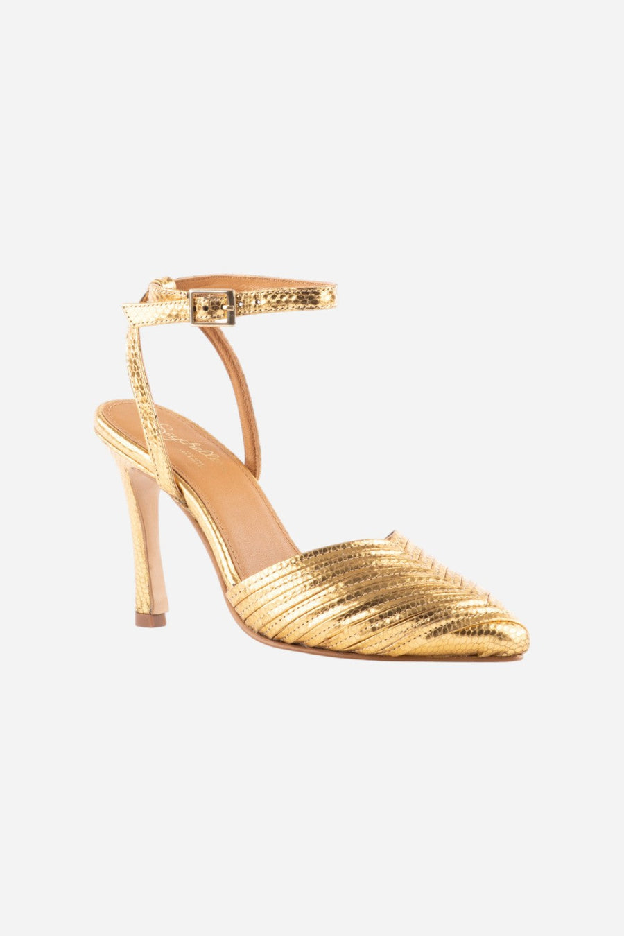 Seychelles On To The Next Heels in Gold – back view