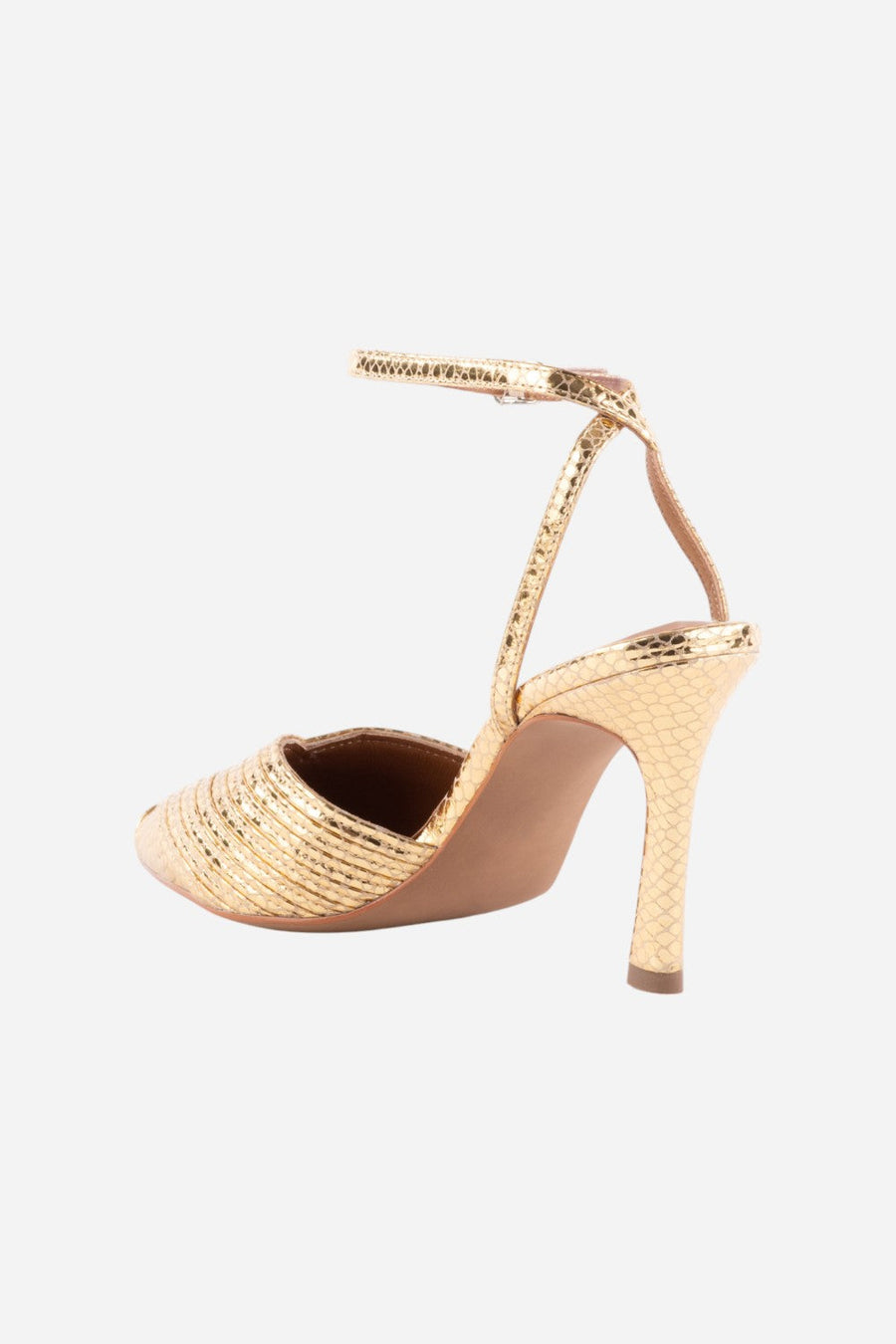 Seychelles On To The Next Heels in Gold – side view