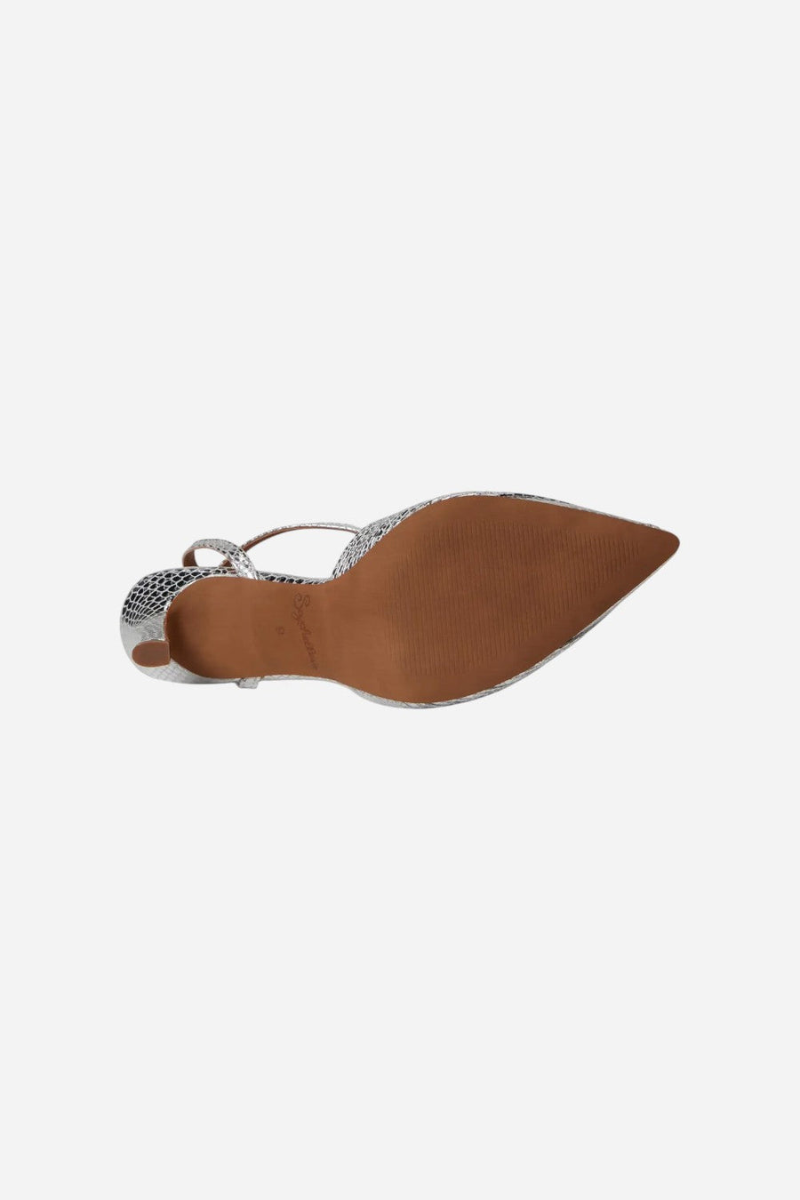 Seychelles On To The Next Heels in Silver Metallic Leather – side view