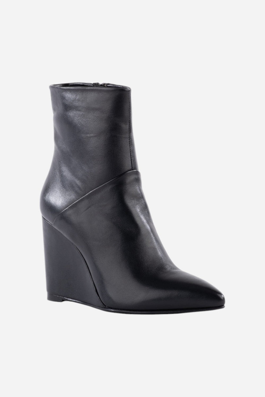 Seychelles Only Girl Bootie in Black Leather – back view