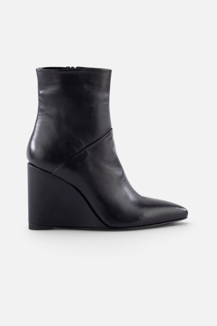 Seychelles Only Girl Bootie in Black Leather – side view