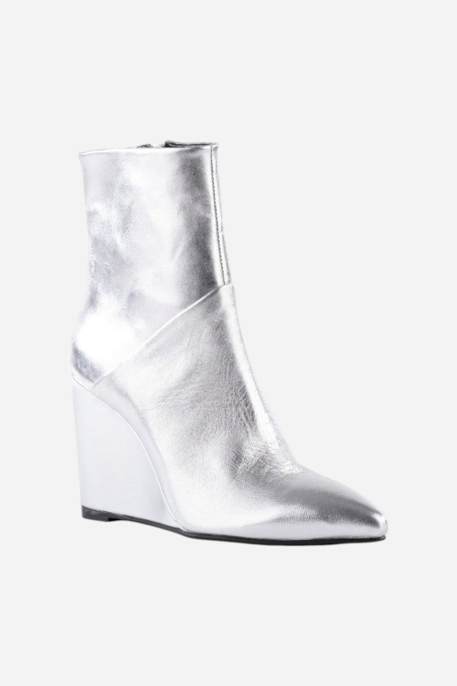 Seychelles Only Girl Bootie in Metallic Leather – back view