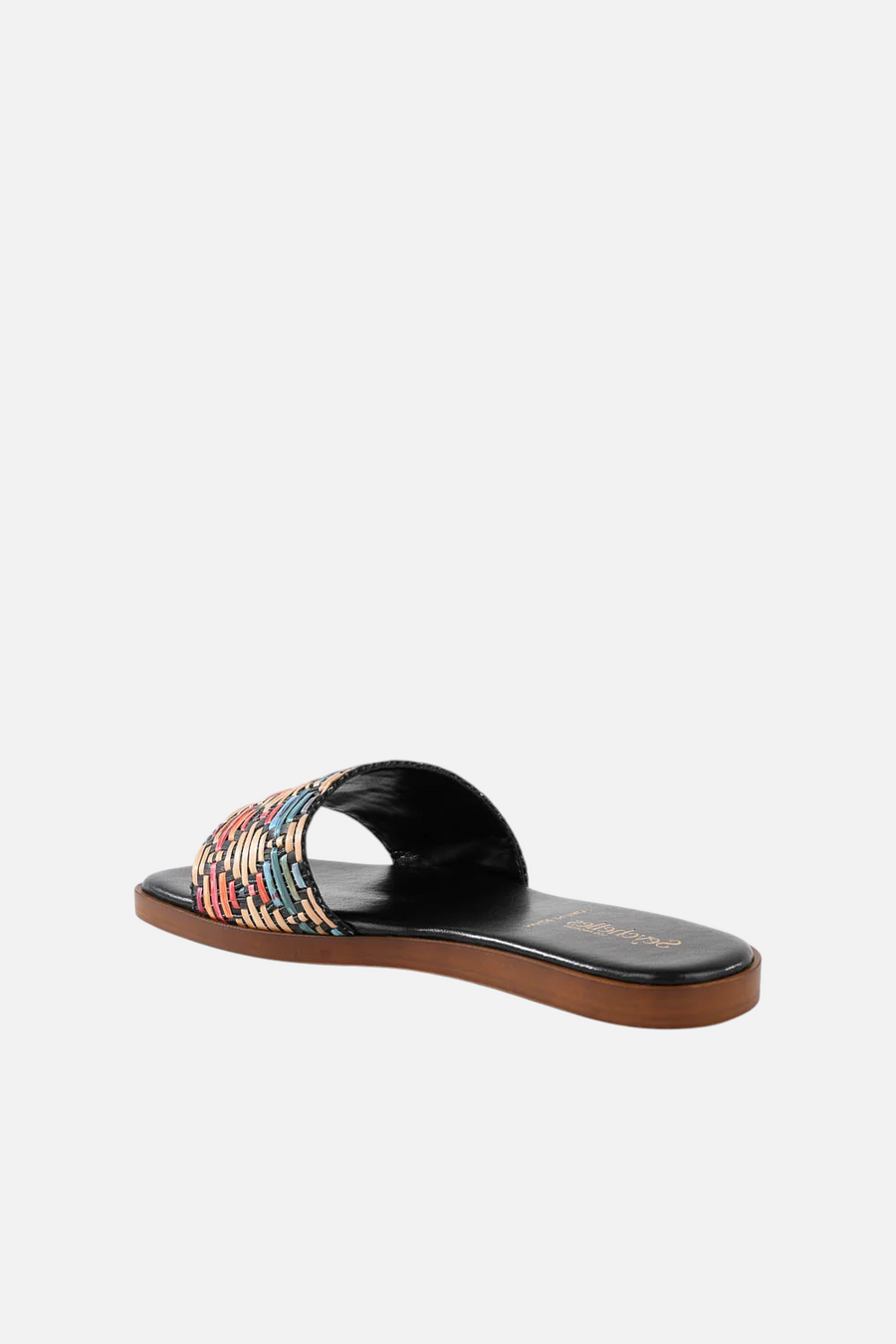 Seychelles Palm Oasis Sandal in Black Multi – side view