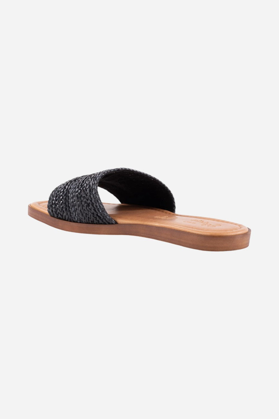Seychelles Palms Perfection Woven Sandals in Black – side view