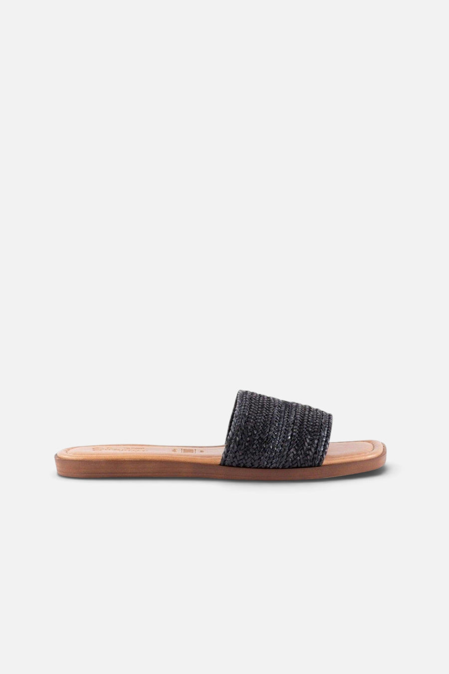 Seychelles Palms Perfection Woven Sandals in Black – side view