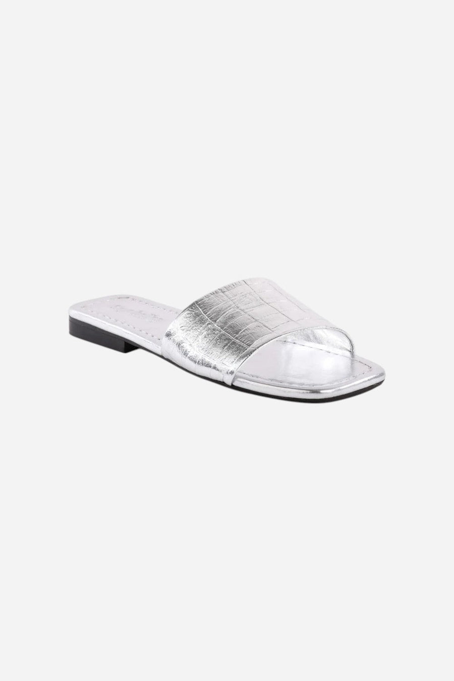 Seychelles Paris Slide in Silver – back view