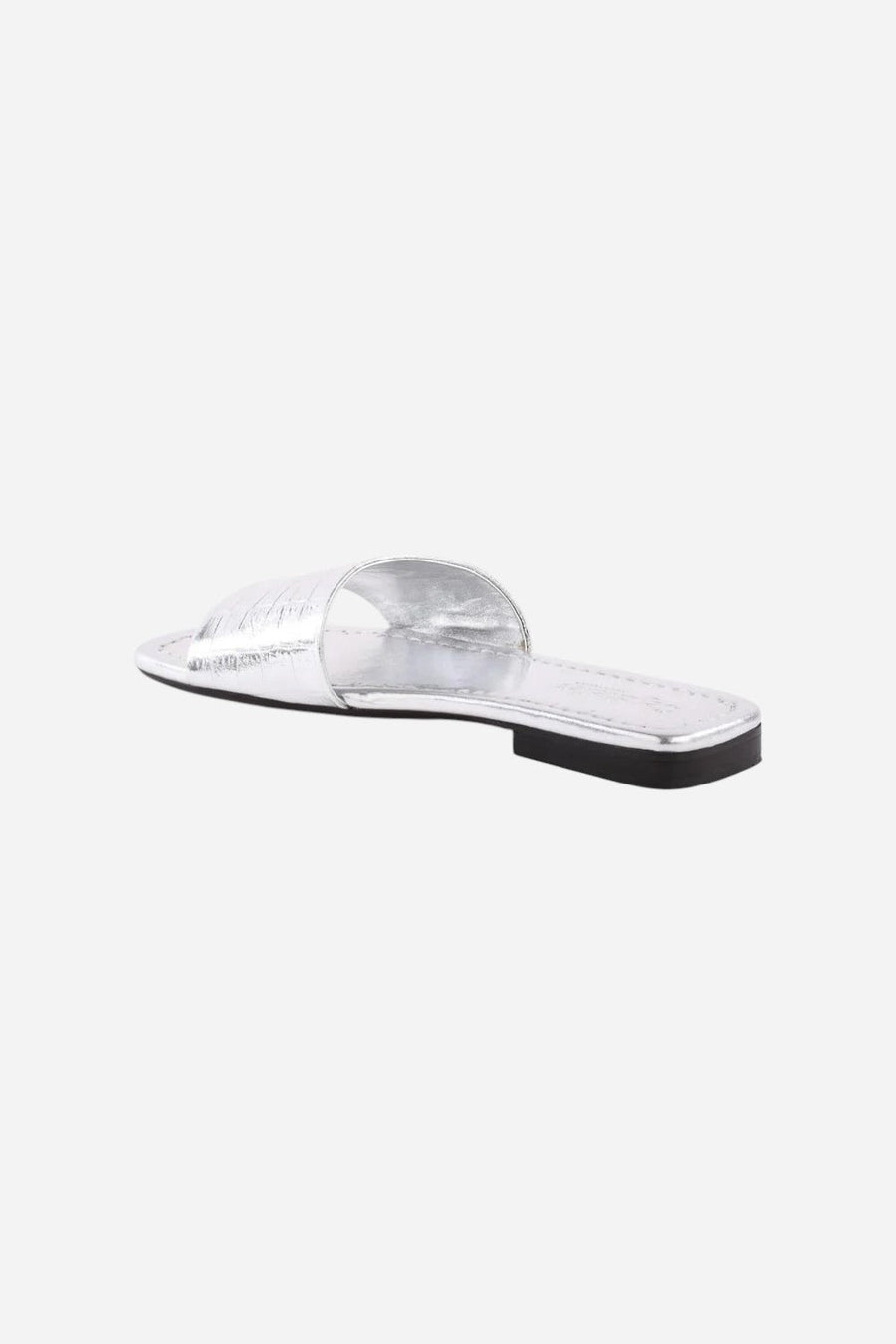 Seychelles Paris Slide in Silver – side view
