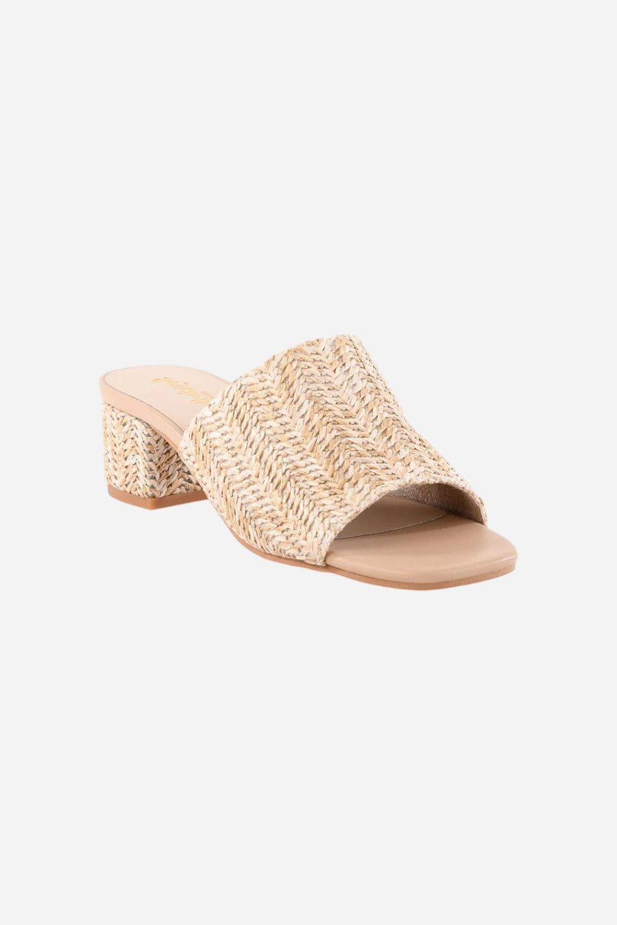 Seychelles Pepper Sandal in Natural Raffia – back view