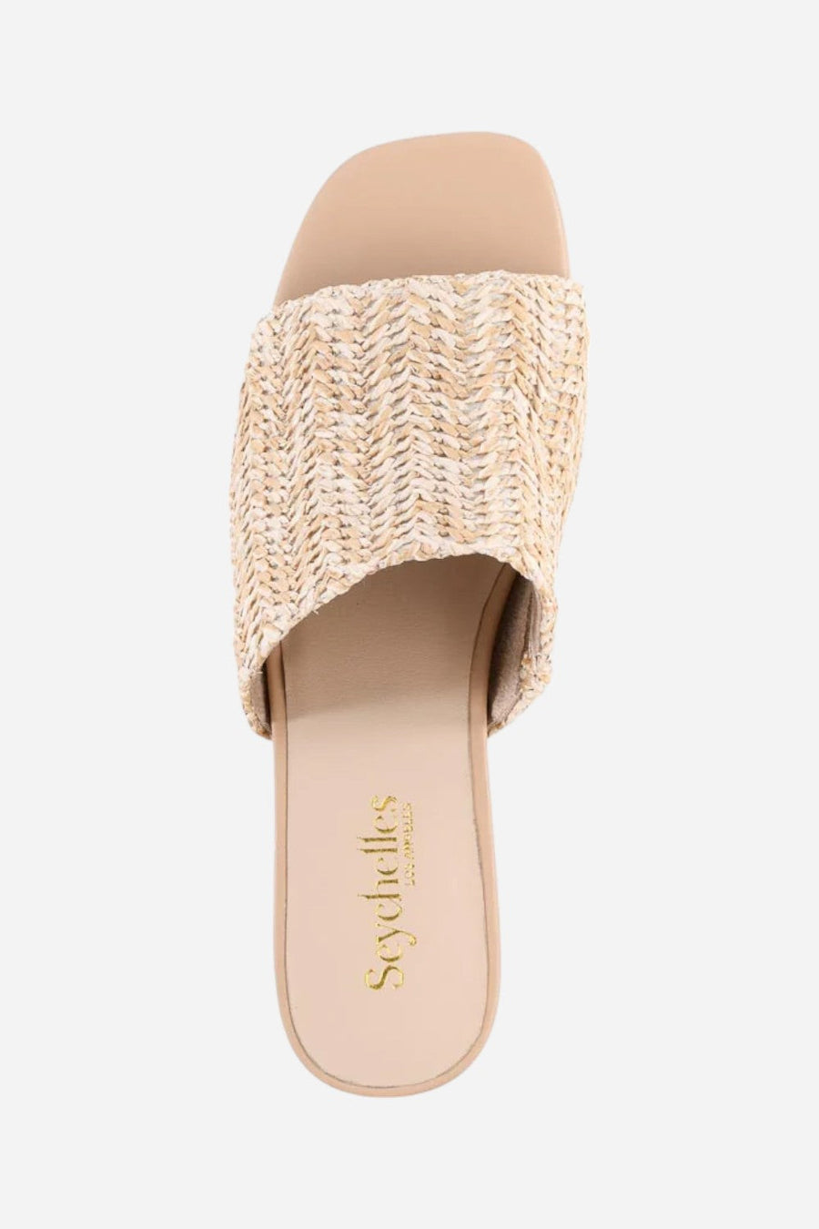 Seychelles Pepper Sandal in Natural Raffia – detail