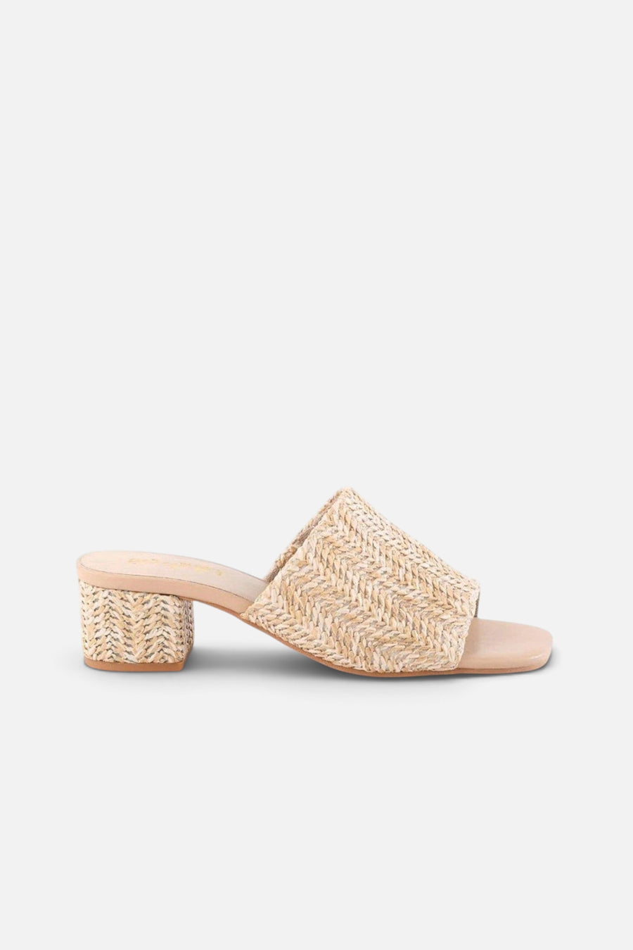 Seychelles Pepper Sandal in Natural Raffia – side view