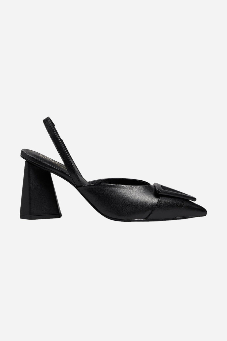 Seychelles Rumor Has It in Black Leather – front view