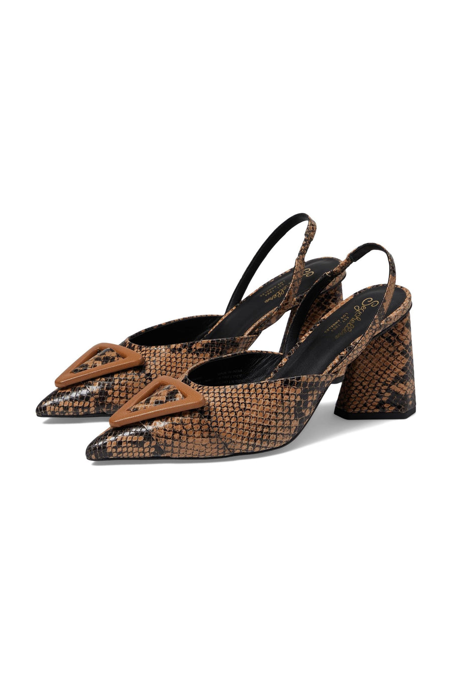 Seychelles Rumor Has It in Tan Exotic Leather – back view
