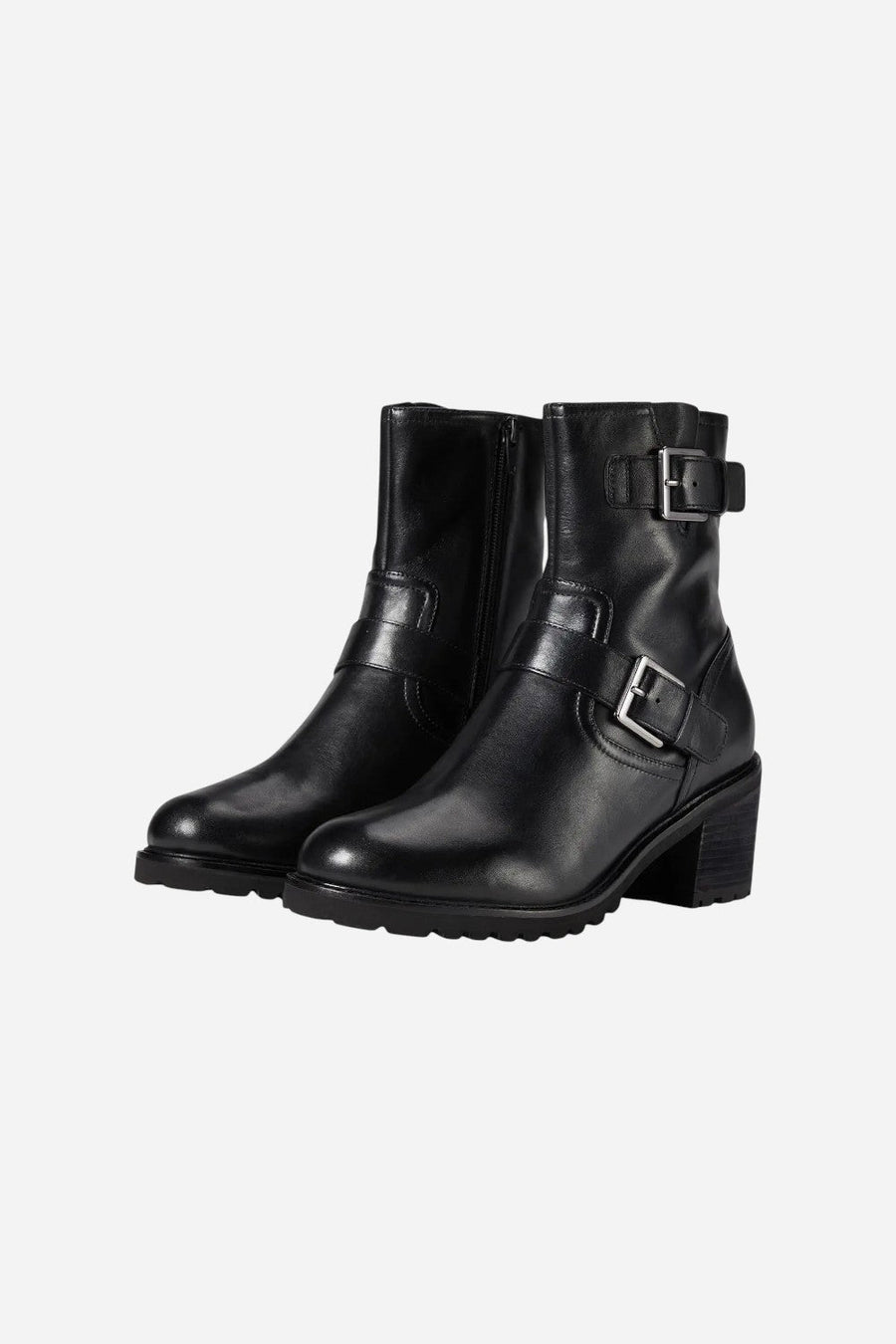 Seychelles Run Free Booties in Black Leather – side view