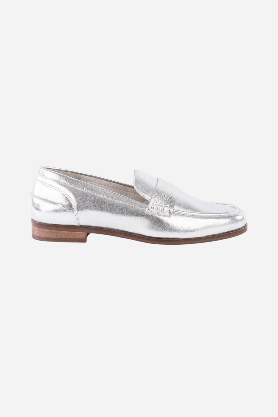 Seychelles Sooner or Later Loafer in Silver – front view