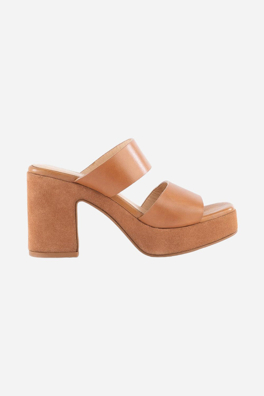 Seychelles Summer Nights Platform Sandals in Tan – front view