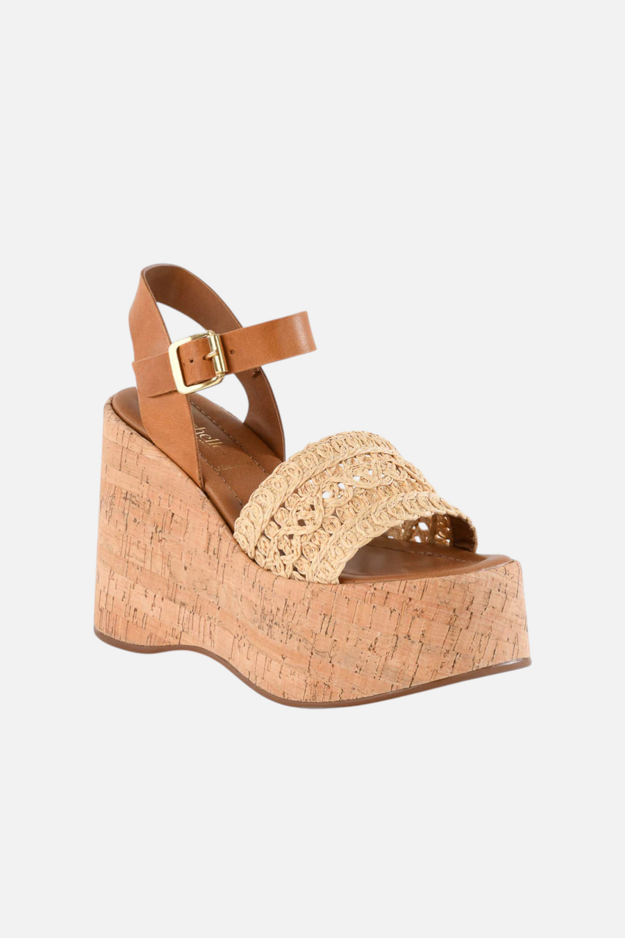 Seychelles Willow Sandal in Natural & Tan – back view