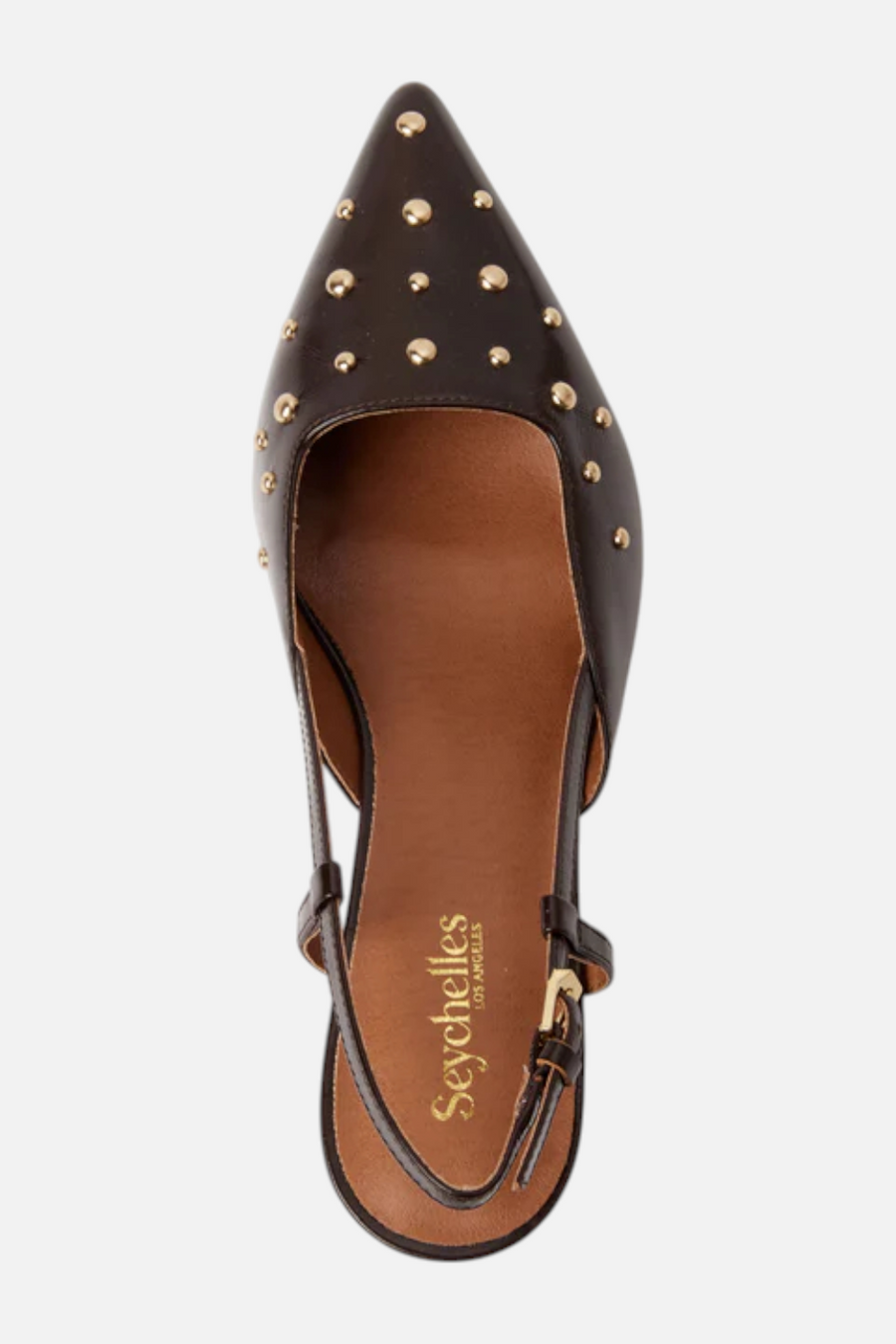 Seychelles Women's Crawford Slingback Heel in Dark Brown – side view