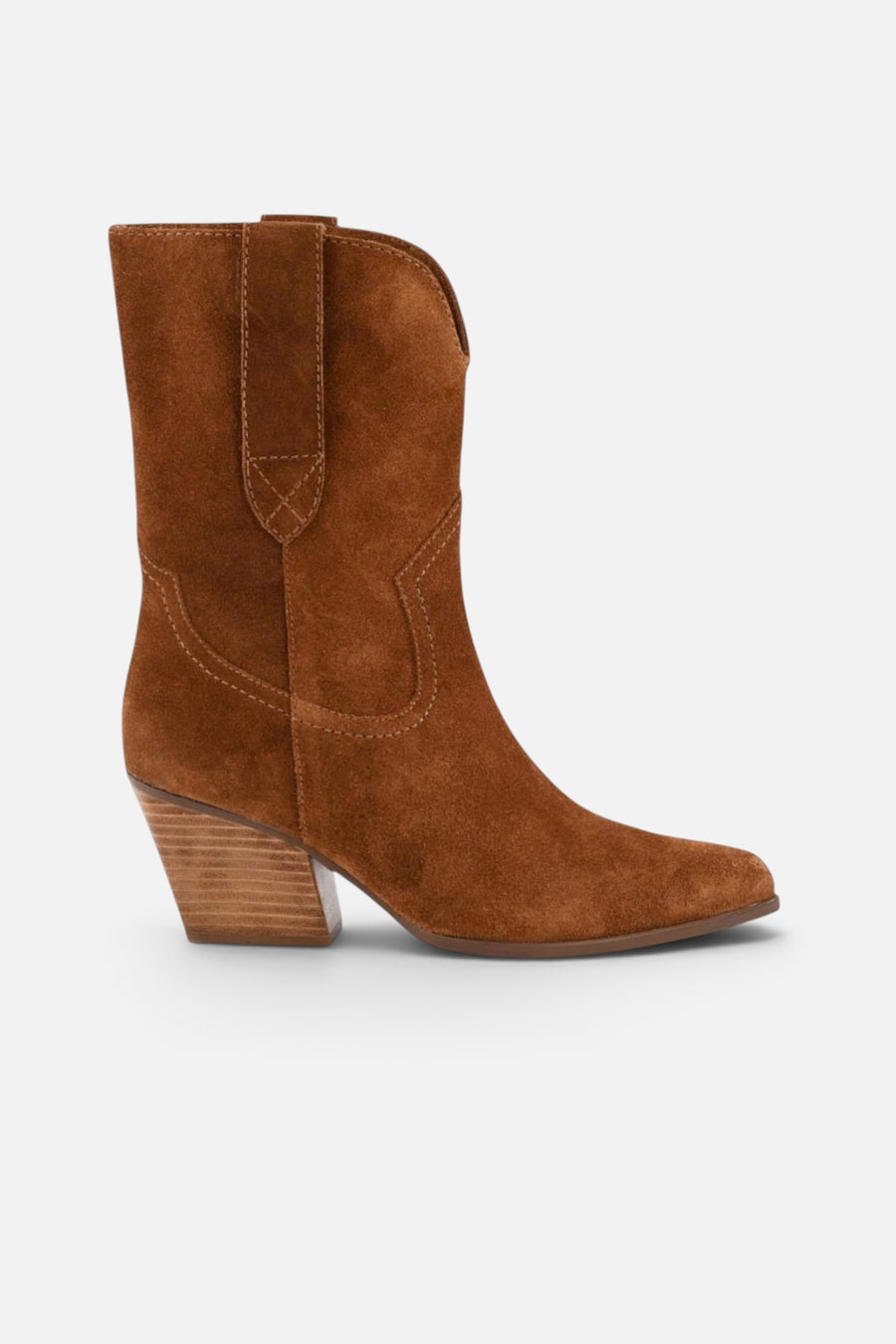 Seychelles Women's Line Dance Boot in Brown Suede – side view