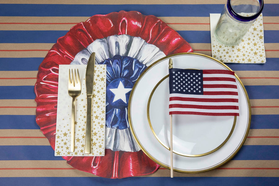 Shining Star Cocktail Napkins - Set of 20 – back view