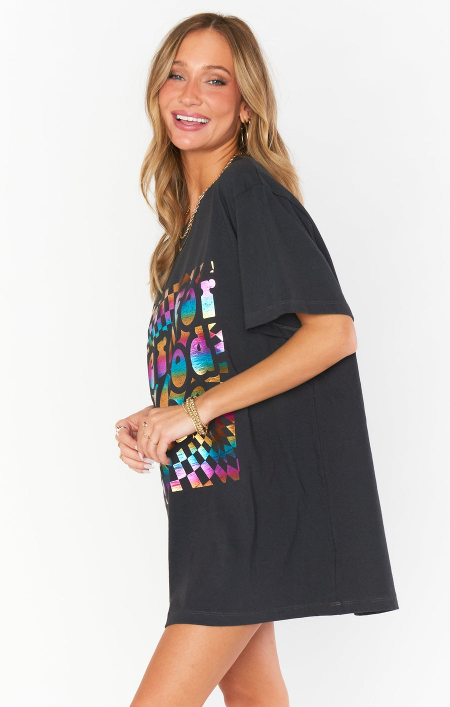 Show Me Your Mumu 24 Hour Tee in Good Times Graphic – detail