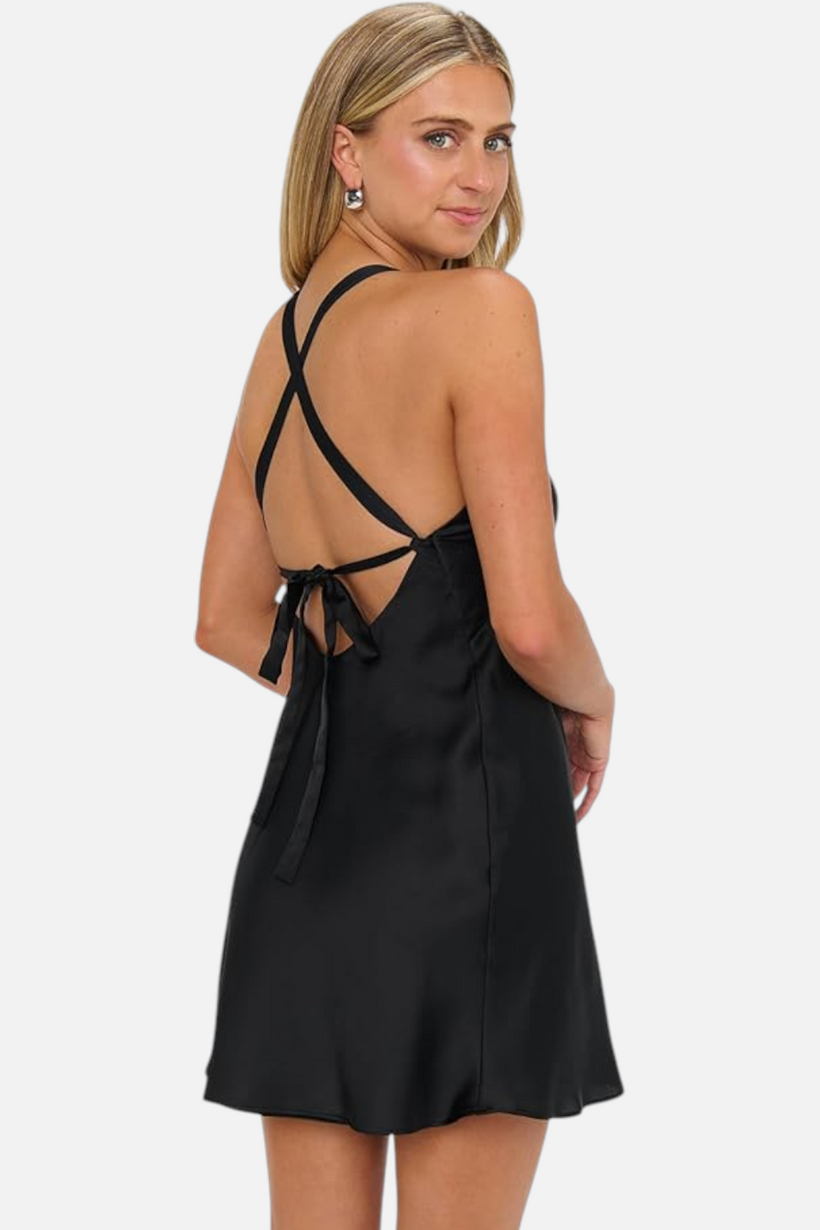 Show Me Your Mumu Anderson Mini Dress in Black – side view