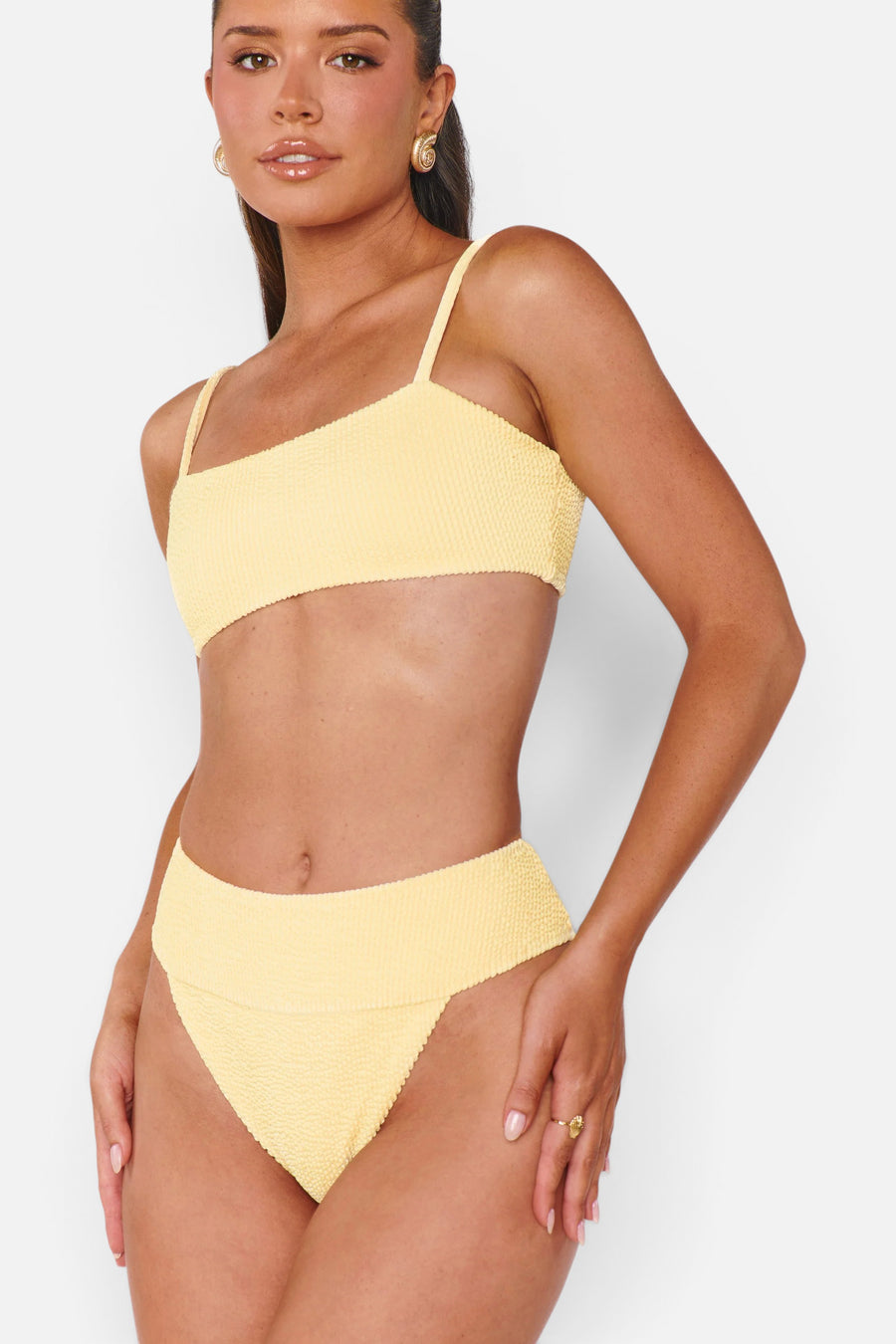Show Me Your Mumu Del Rey Bottom in Butter Yellow – front view