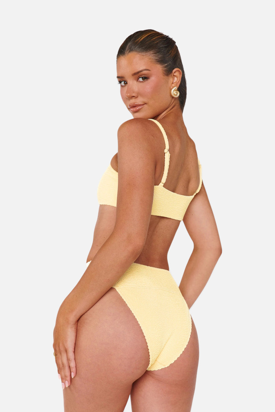 Show Me Your Mumu Destin Top in Butter Yellow – back view