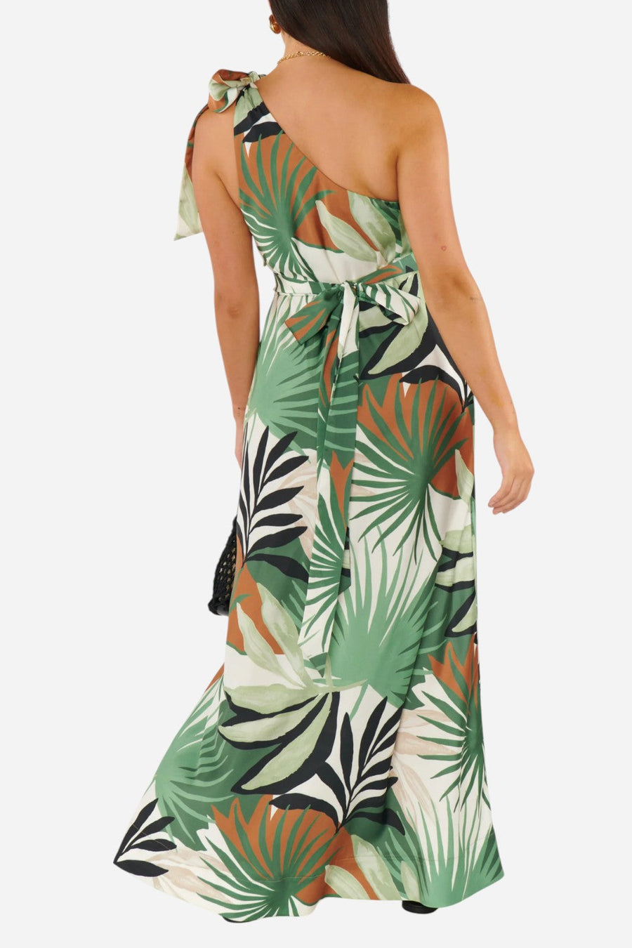 Show Me Your Mumu Jackie Maxi Dress in Caribbean Palms – side view