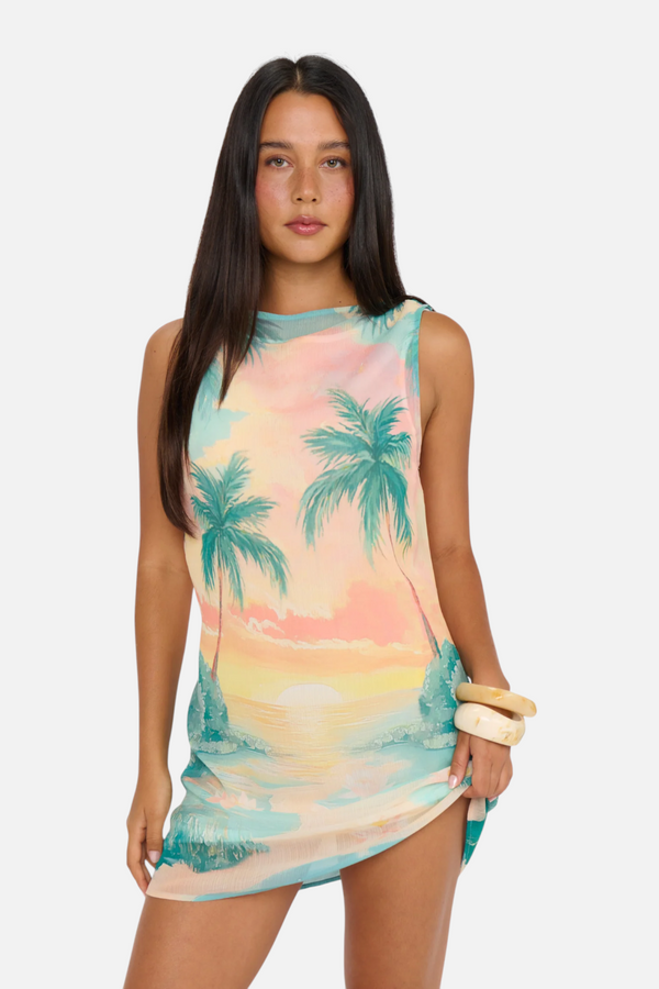 Show Me Your Mumu Kiki Mini Dress Sunset Cove