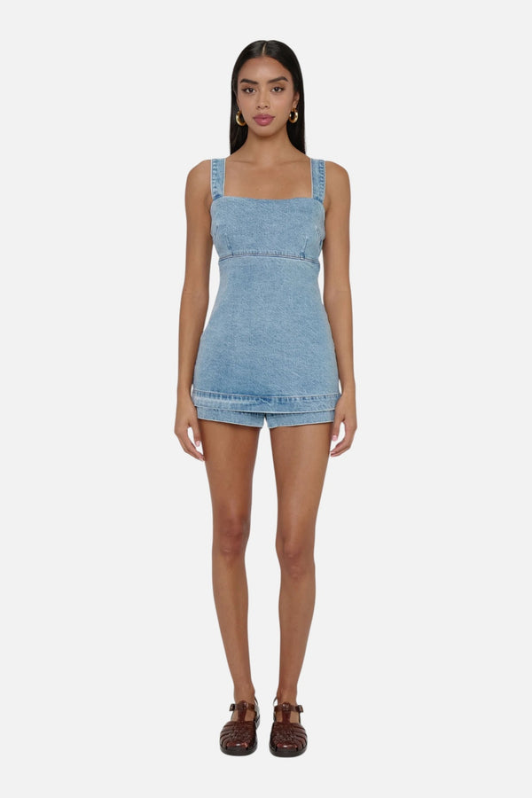 Show Me Your Mumu Rio Romper in Monsoon