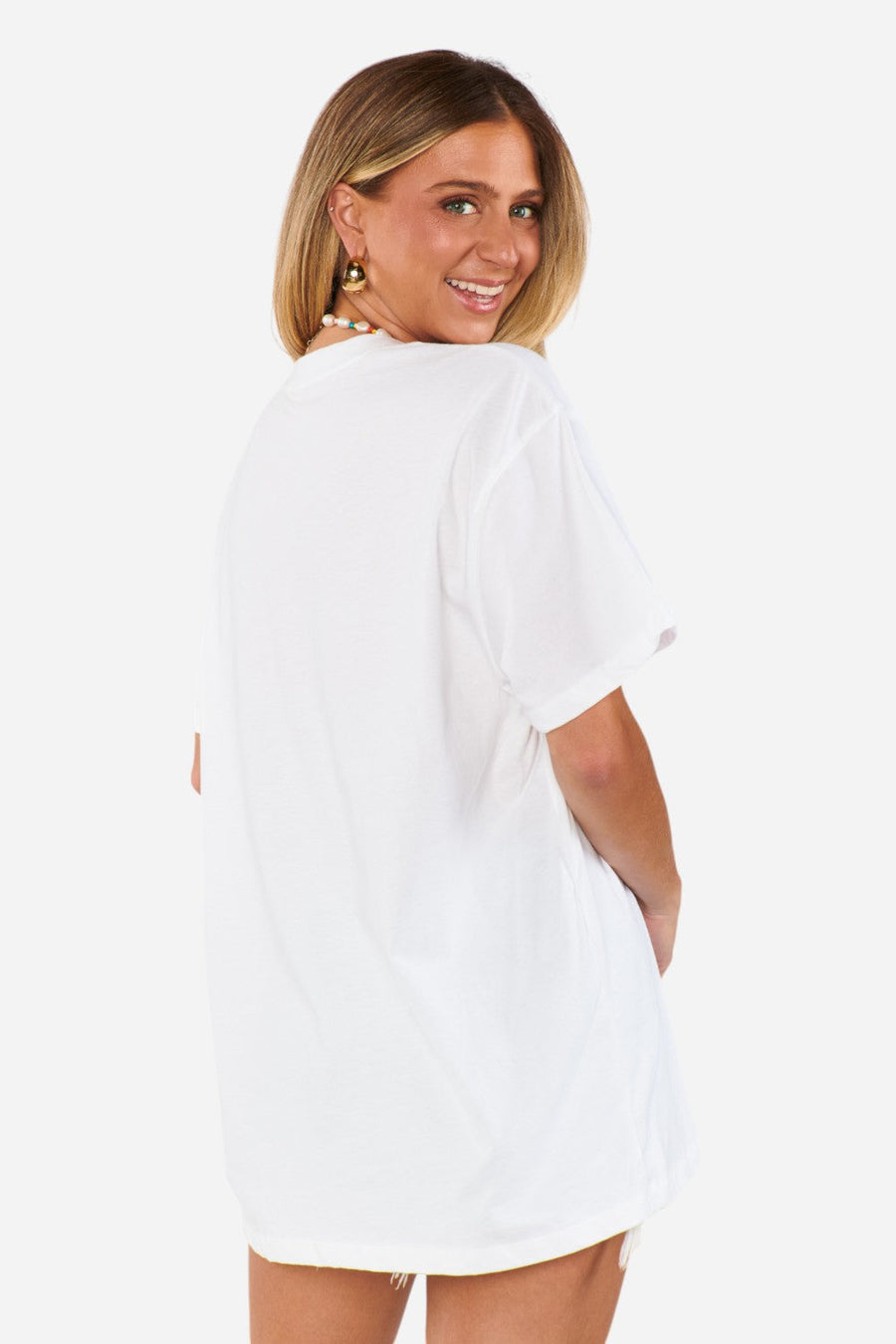 Show Me Your Mumu Travis Tee in Aperitivo Graphic – detail