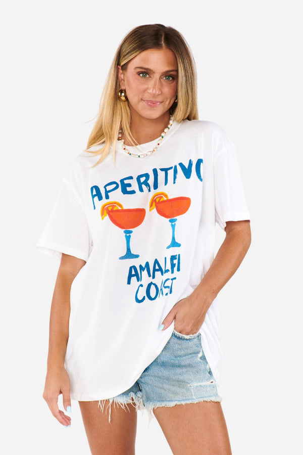 Show Me Your Mumu Travis Tee in Aperitivo Graphic
