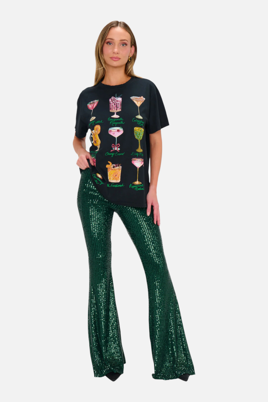 Show Me Your Mumu Travis Tee Cocktails Graphic – back view