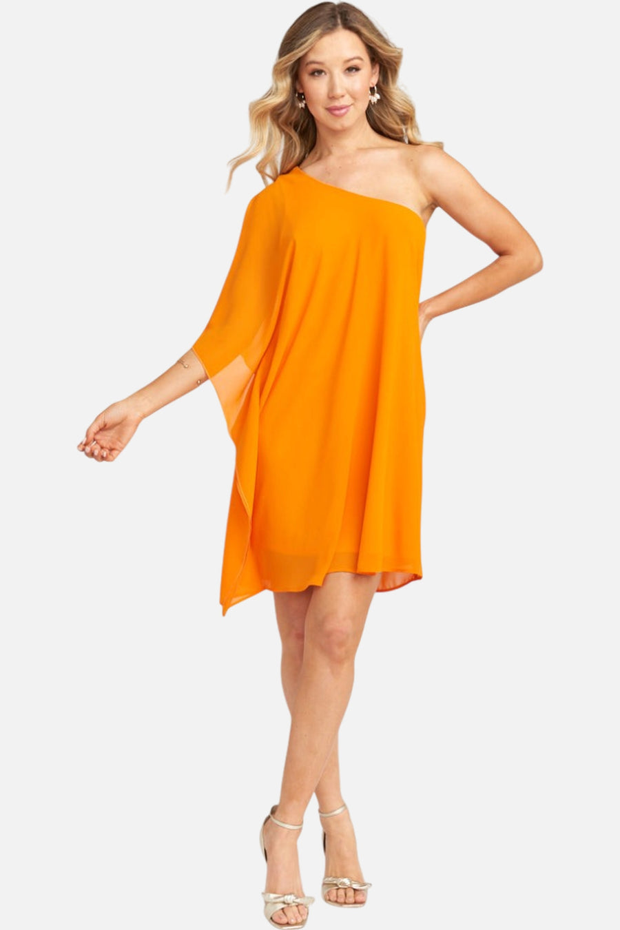 Show Me Your Mumu Trish Dress Tangerine – side view
