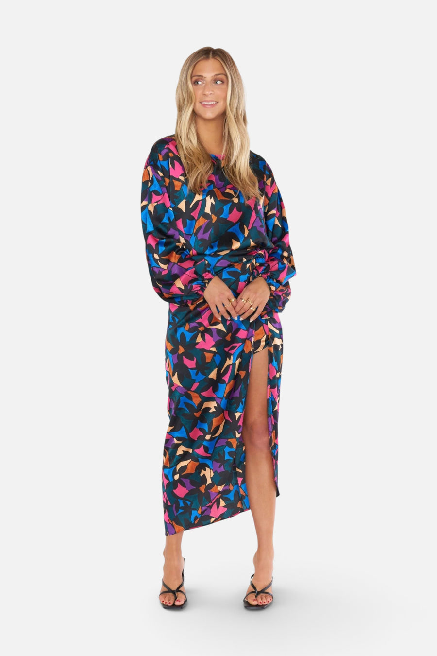 Show Me Your Mumu Wrap Me Up Skirt Mosaic Magic – flat lay