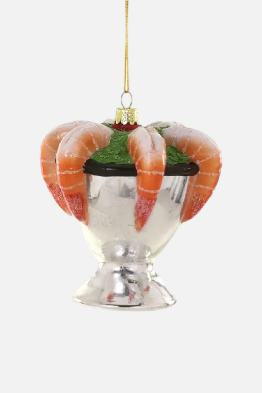 Shrimp Cocktail Ornament – front view