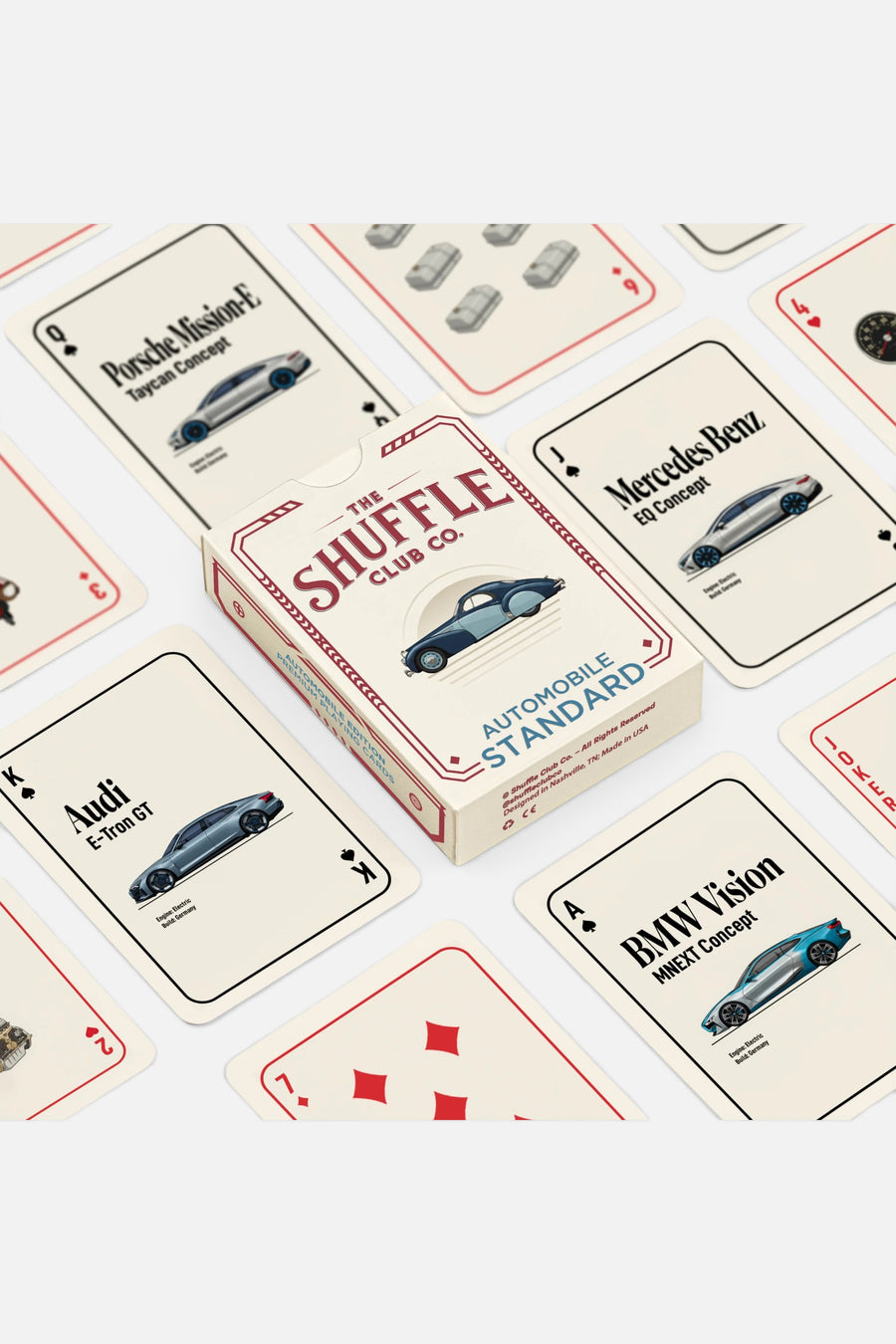 Shuffle Club Classic Cars Playing Cards – back view