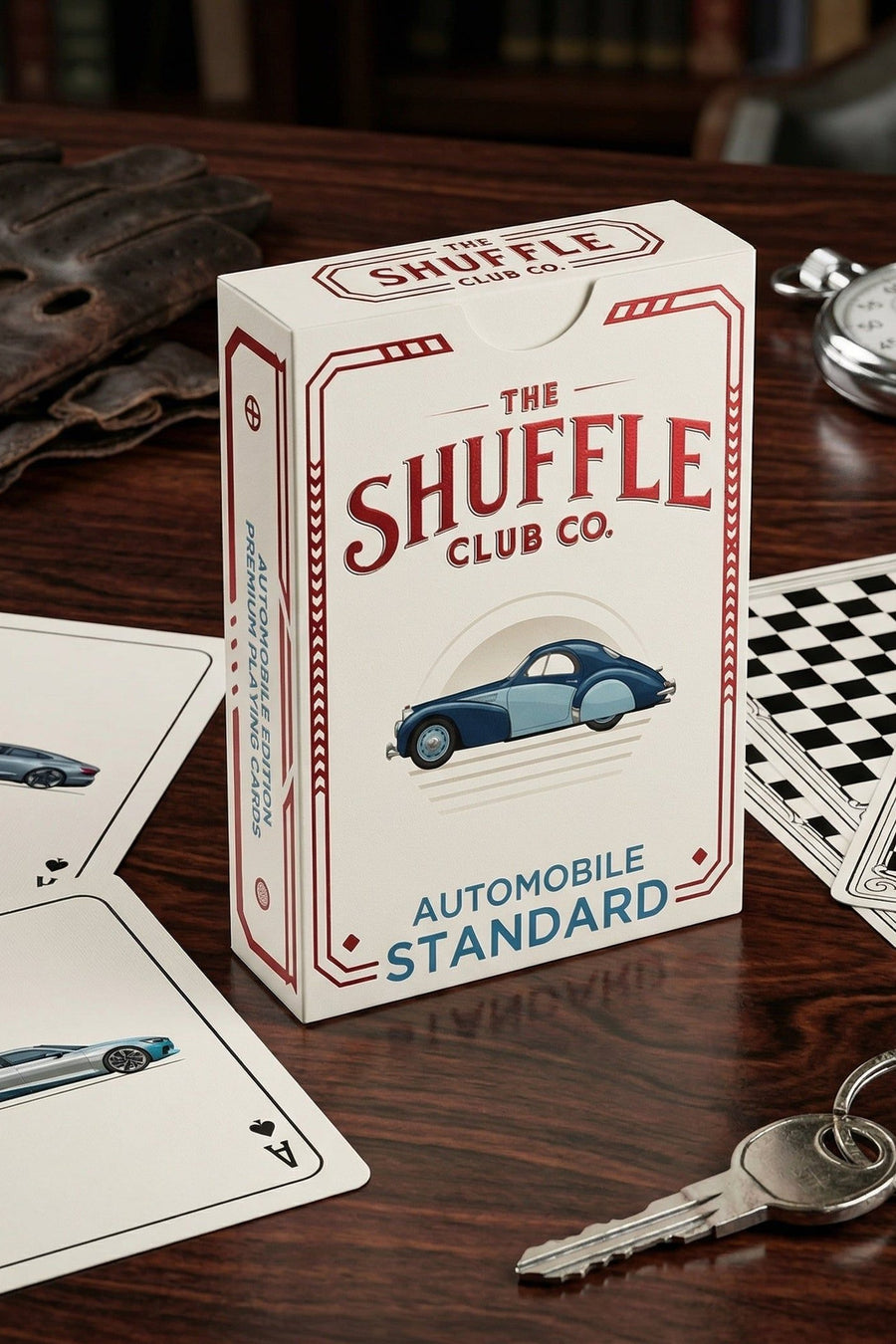 Shuffle Club Classic Cars Playing Cards – side view