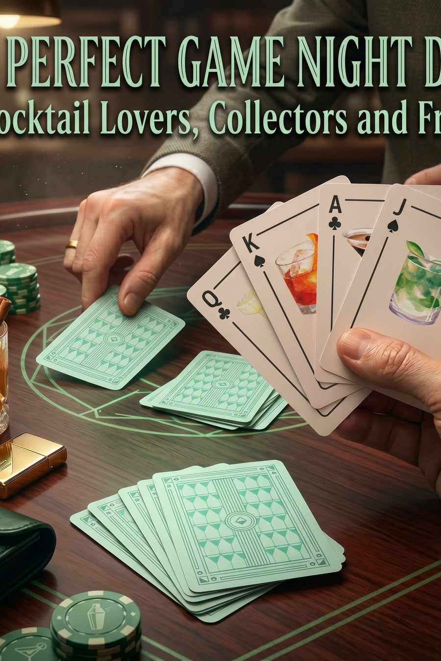 Shuffle Club Cocktail Playing Cards – side view