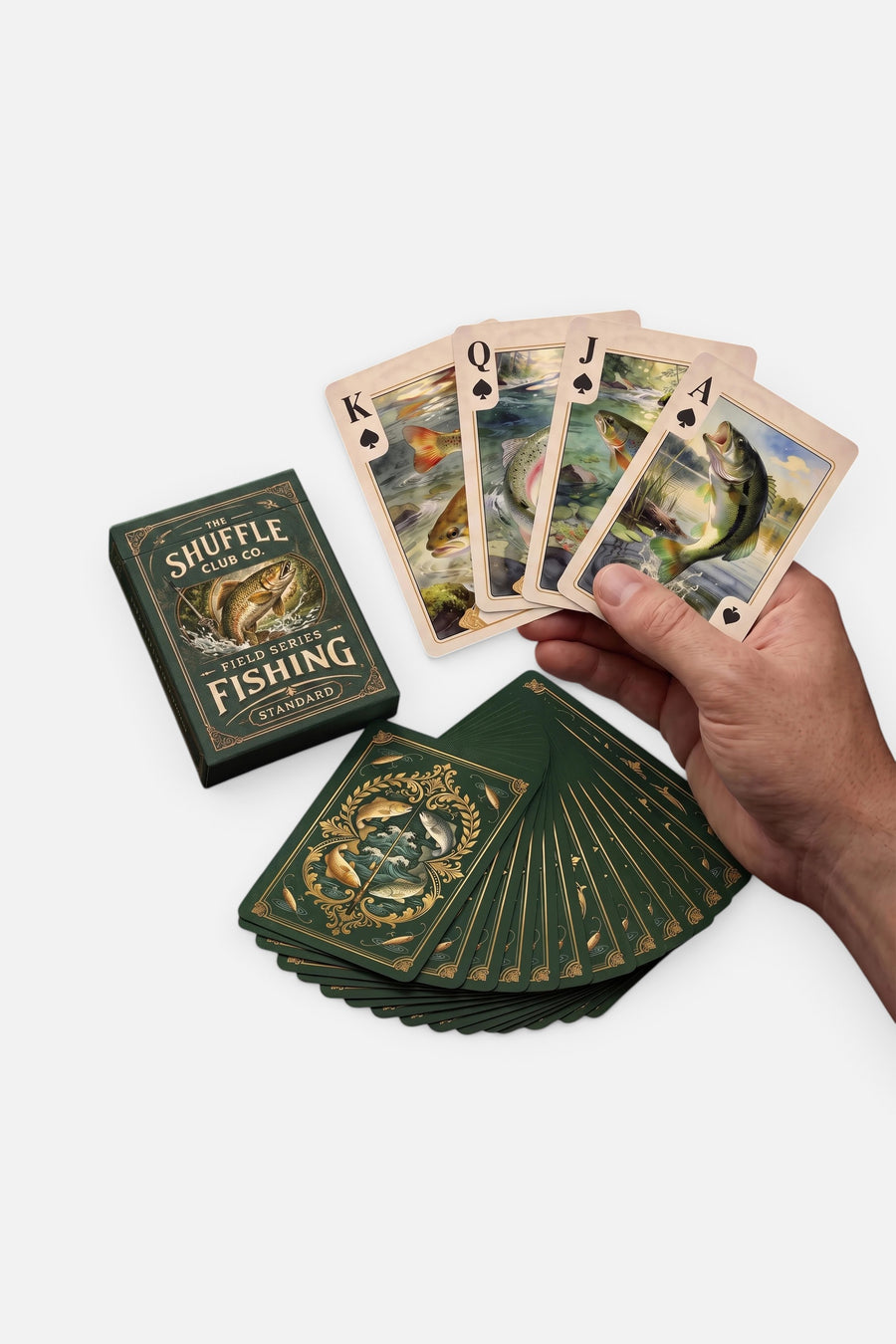 Shuffle Club Fishing Playing Cards – back view