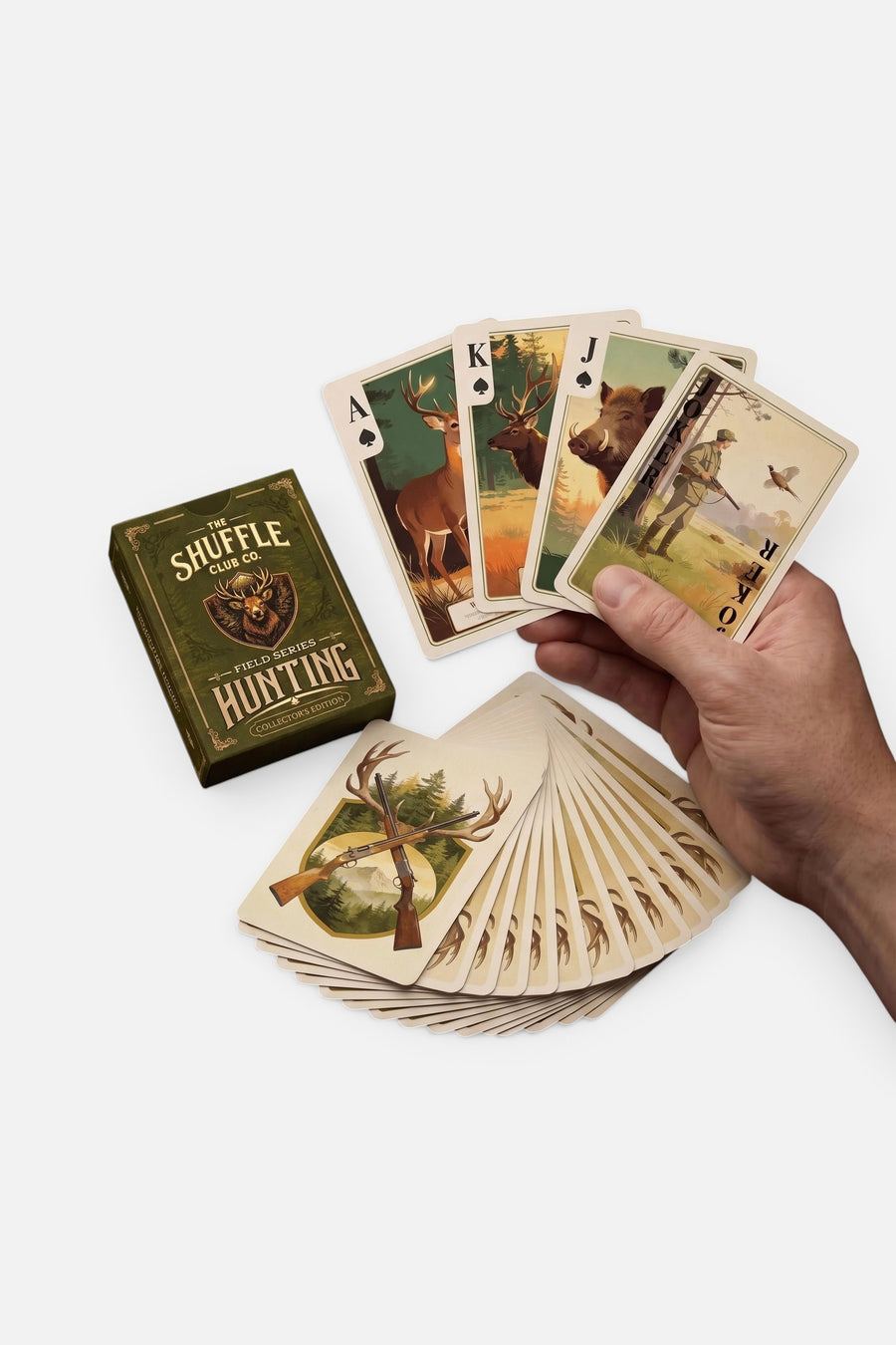 Shuffle Club Hunting Playing Cards – back view